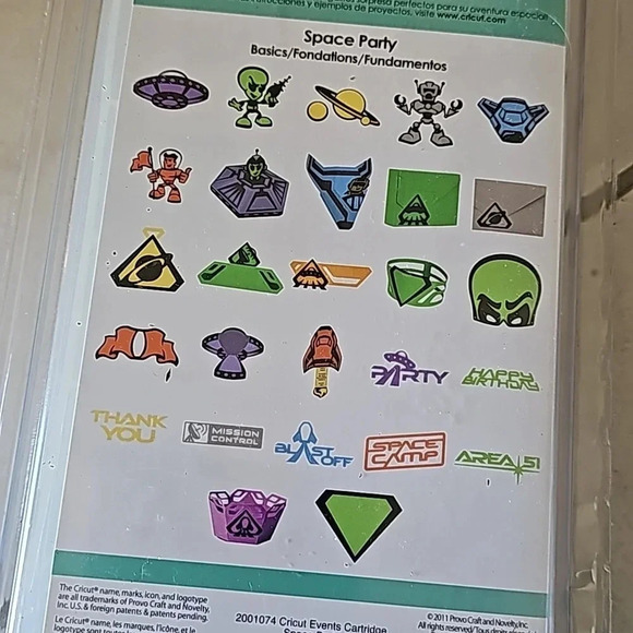 Space Party Cricut Aliens Space ship Planet Solar system Rocket NEW - Picture 2 of 2